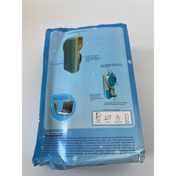 Hand Held Personal Air Conditioner New In Box Battery Operated AC for Travel - Picture 6 of 11